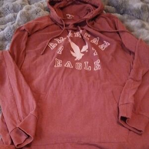 American Eagle Outfitters Red Tshirt Hoodie